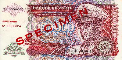 Beschrijving voorzijde: SPECIMEN